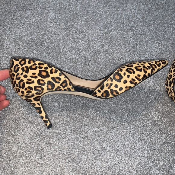 Sam Edelman Jaina Leopard Print Heels Size 8.5 - Picture 7 of 10